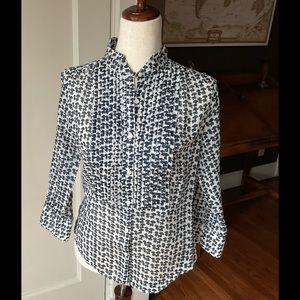 J. Crew Dark Navy Linen Shirt